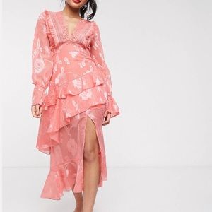 ASOS Dark Pink Midi dress